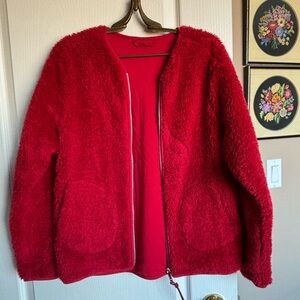 Like New-Lululemon Cozy Red Teddy Women's Jacket